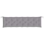 vidaXL Pernă de bancă de grădină, gri, 200x50x7 cm, textil oxford