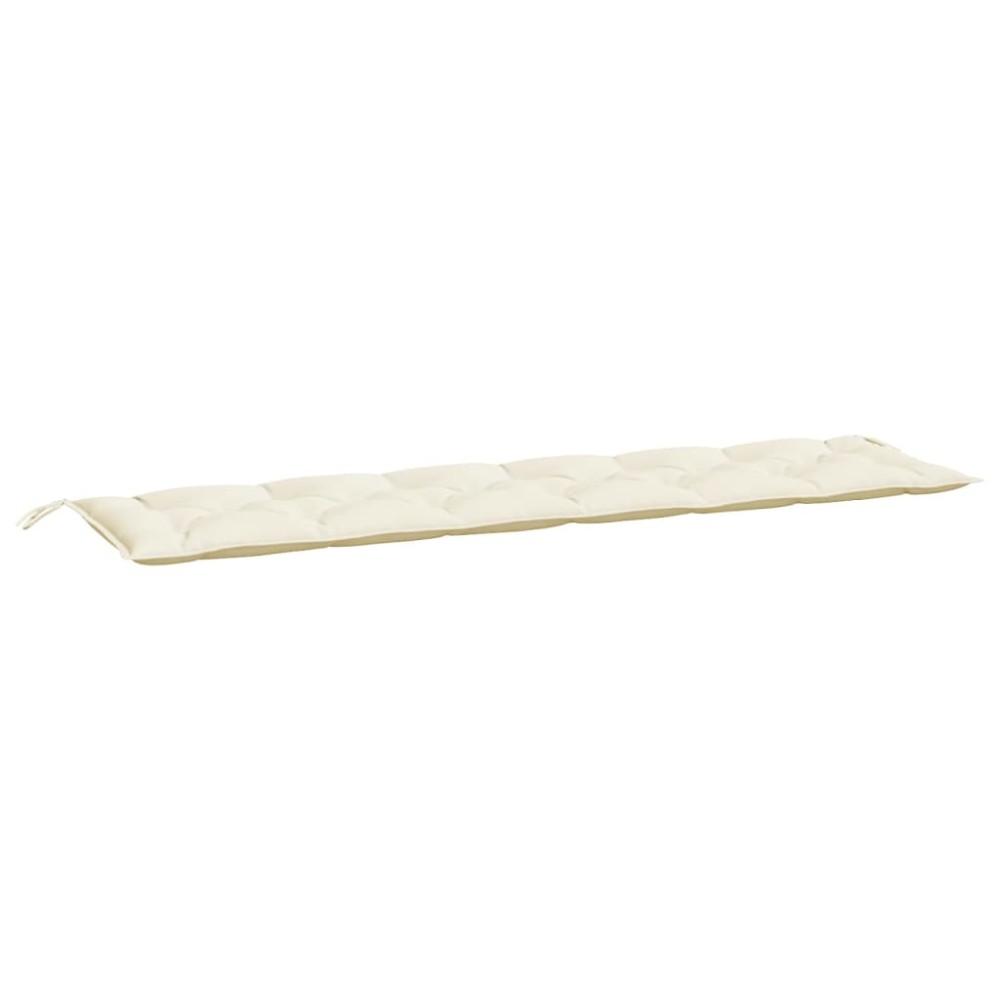 vidaXL Pernă de bancă de grădină, crem, 200x50x7 cm, textil oxford