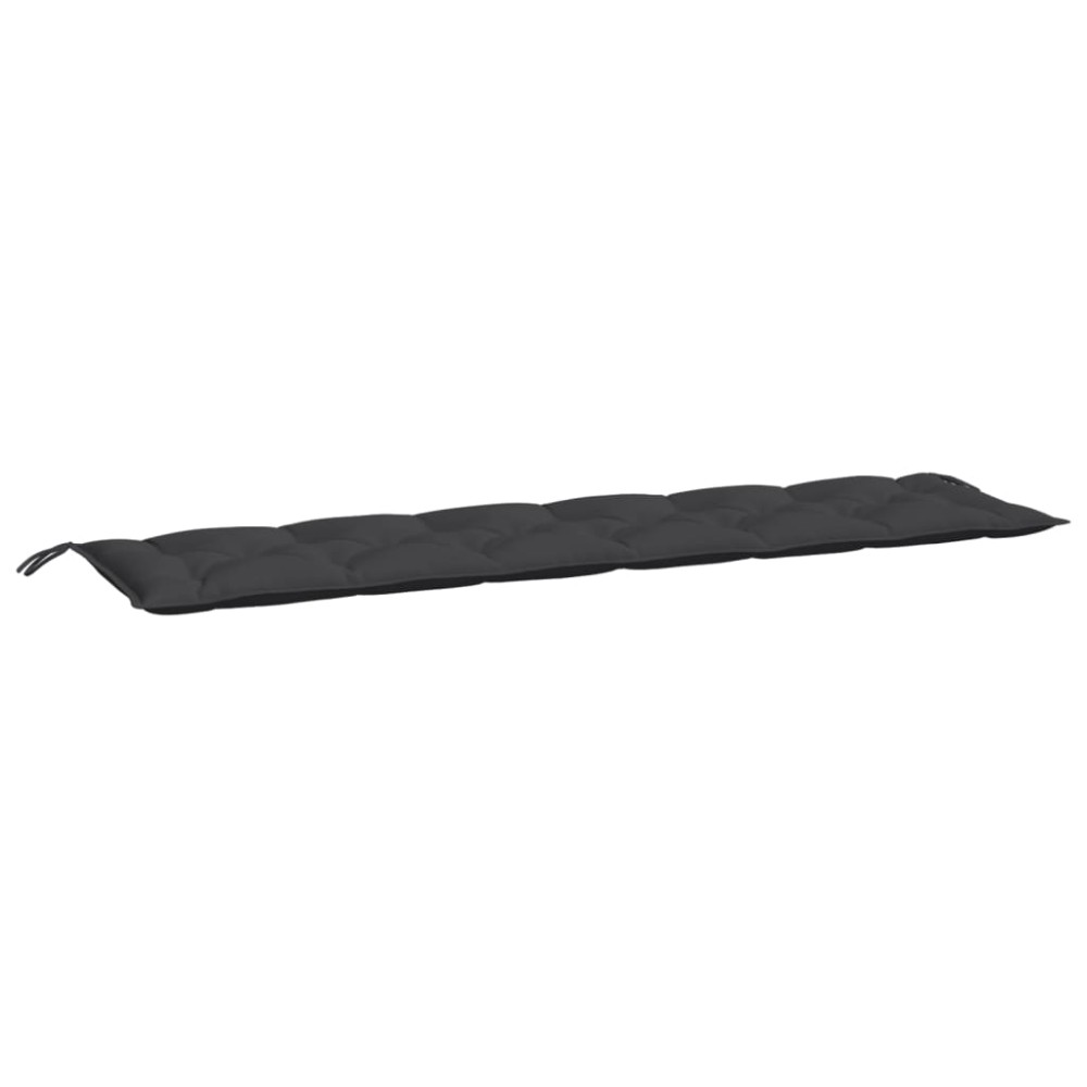 vidaXL Pernă bancă de grădină, negru, 200x50x7 cm, material oxford