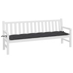 vidaXL Pernă bancă de grădină, negru, 200x50x7 cm, material oxford vidaXL Pernă bancă de grădină, negru, 200x50x7 cm, material oxford