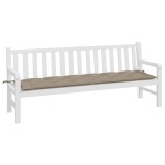 vidaXL Pernă bancă de grădină, gri taupe, 200x50x7 cm, material oxford vidaXL Pernă bancă de grădină, gri taupe, 200x50x7 cm, material oxford