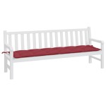 vidaXL Pernă bancă de grădină, roșu vin, 200x50x7 cm, textil oxford vidaXL Pernă bancă de grădină, roșu vin, 200x50x7 cm, textil oxford