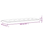 vidaXL Pernă bancă de grădină, roșu vin, 200x50x7 cm, textil oxford vidaXL Pernă bancă de grădină, roșu vin, 200x50x7 cm, textil oxford