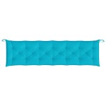 vidaXL Pernă pentru bancă de grădină, turcoaz, 200x50x7 cm, textil