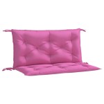 vidaXL Perne bancă de grădină 2 buc. roz 100x50x7 cm textil