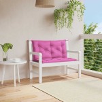 vidaXL Perne bancă de grădină 2 buc. roz 100x50x7 cm textil