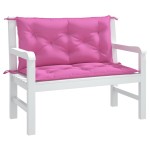 vidaXL Perne bancă de grădină 2 buc. roz 100x50x7 cm textil