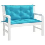 vidaXL Perne bancă de grădină 2 buc. turcoaz 100x50x7 cm textil