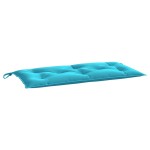 vidaXL Perne bancă de grădină 2 buc. turcoaz 100x50x7 cm textil
