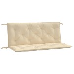 vidaXL Perne bancă de grădină 2 buc., bej, 120x50x7cm, țesătură oxford