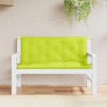 vidaXL Perne bancă de grădină 2 buc., verde aprins, țesătură oxford