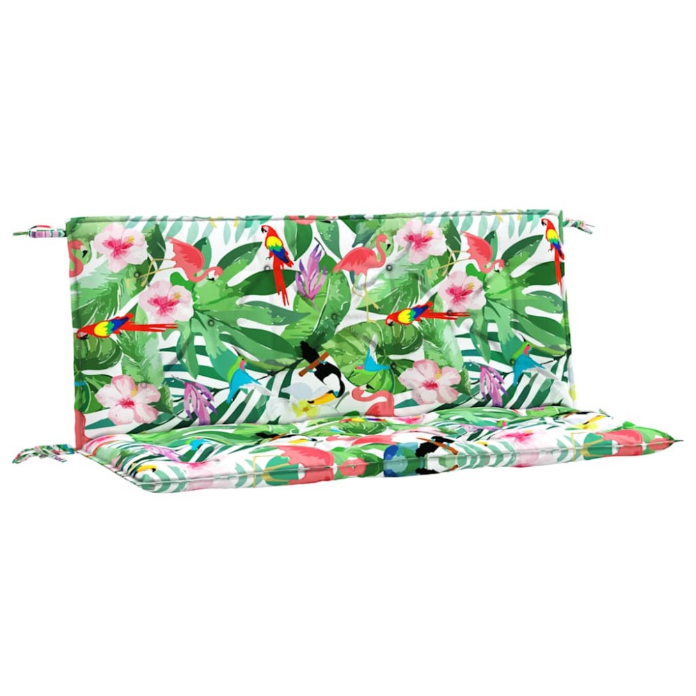 vidaXL Perne bancă de grădină 2 buc. multicolor 120x50x7 cm textil