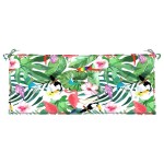 vidaXL Perne bancă de grădină 2 buc. multicolor 120x50x7 cm textil