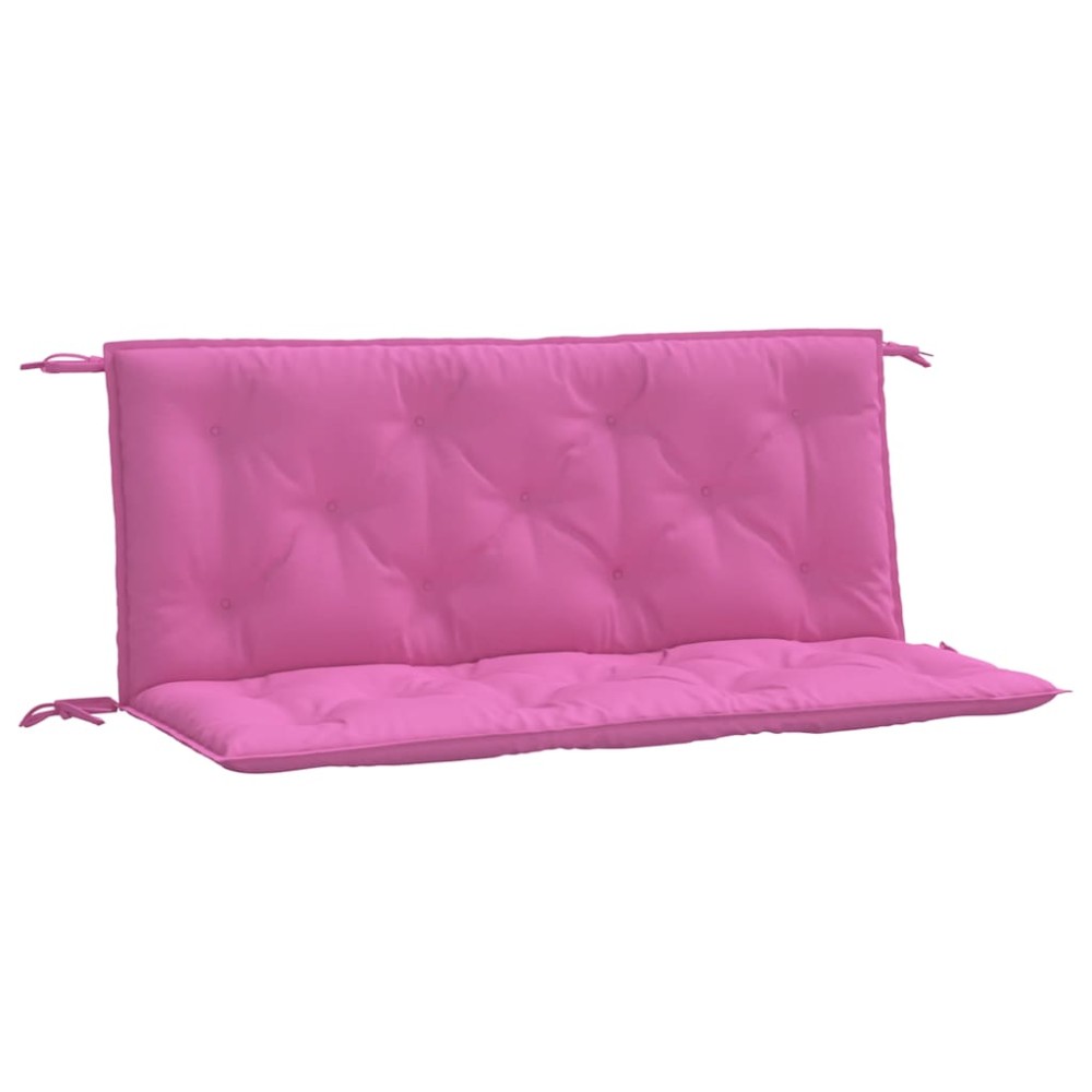 vidaXL Perne bancă de grădină 2 buc. roz 120x50x7 cm textil