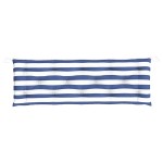 vidaXL Perne bancă, 2 buc., 150x50x7 cm dungi albastre și albe, oxford
