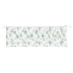 vidaXL Perne bancă de grădină, 2 buc, 150x50x7cm, model frunze, textil