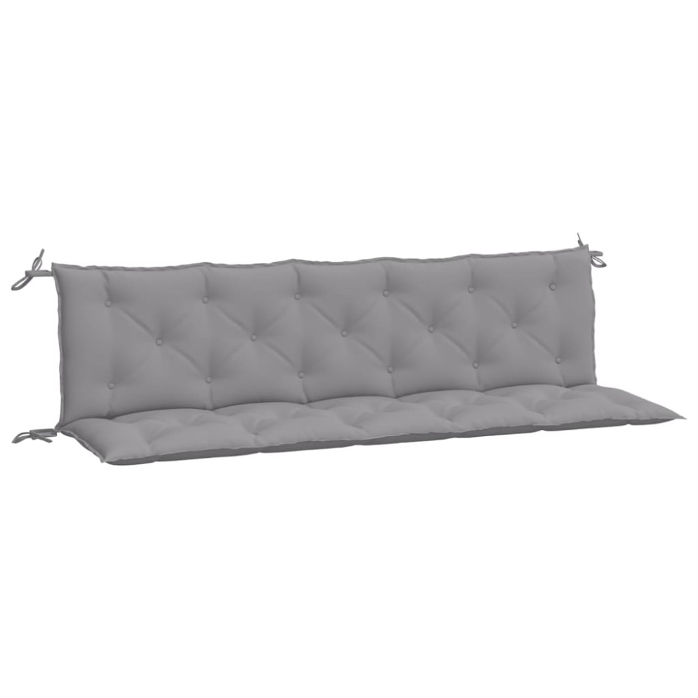 vidaXL Perne bancă de grădină 2 buc., gri, 180x50x7cm, țesătură oxford
