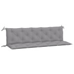 vidaXL Perne bancă de grădină 2 buc., gri, 180x50x7cm, țesătură oxford