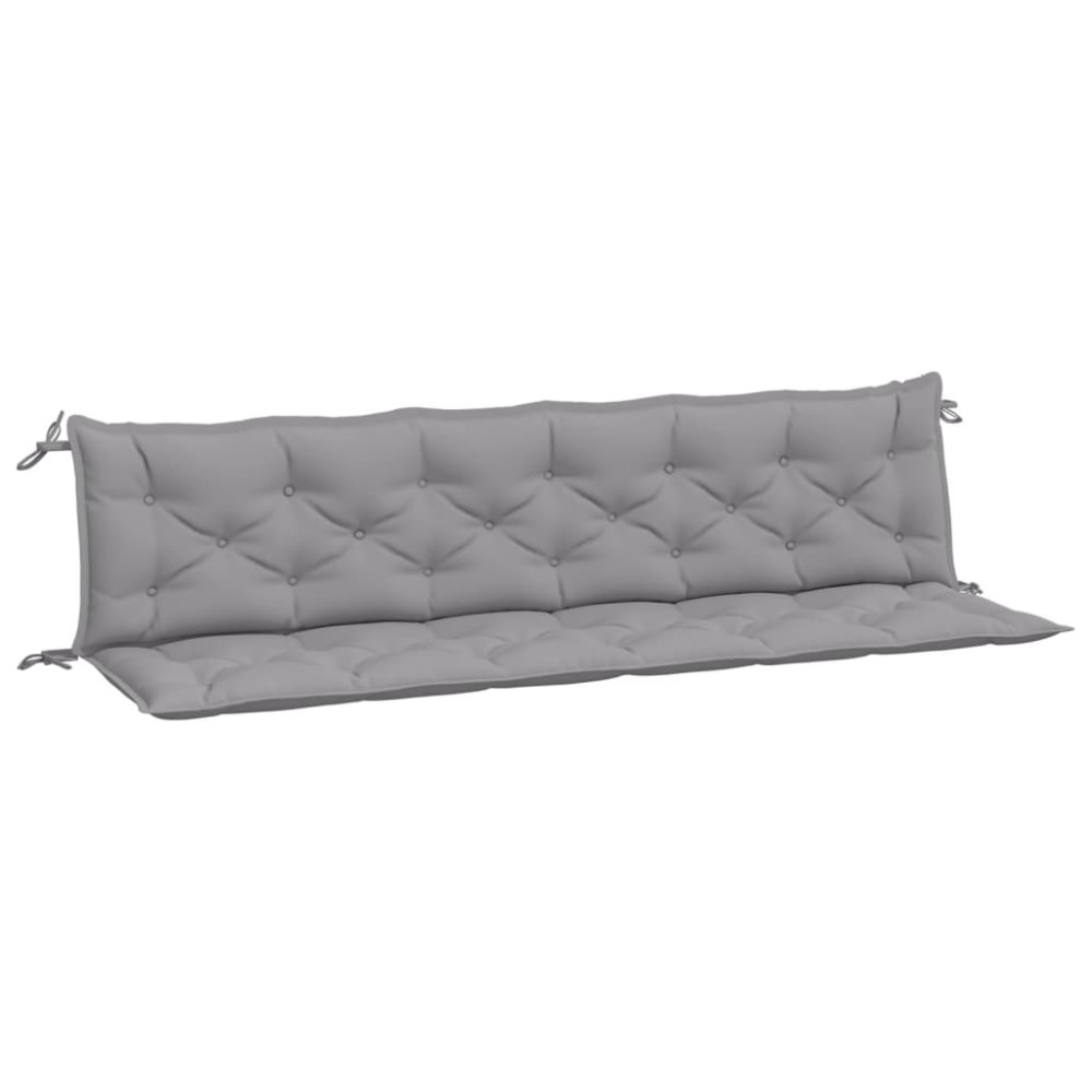 vidaXL Perne bancă de grădină 2 buc., gri, 200x50x7cm, țesătură oxford