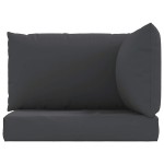 vidaXL Perne de canapea din paleți, 3 buc., negru, material textil vidaXL Perne de canapea din paleți, 3 buc., negru, material textil