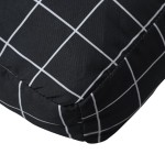 vidaXL Perne pentru paleți, 3 buc, negru, model carouri, textil oxford