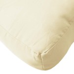 vidaXL Pernă podea din paleți, crem, 60x60x9,5 cm, material textil