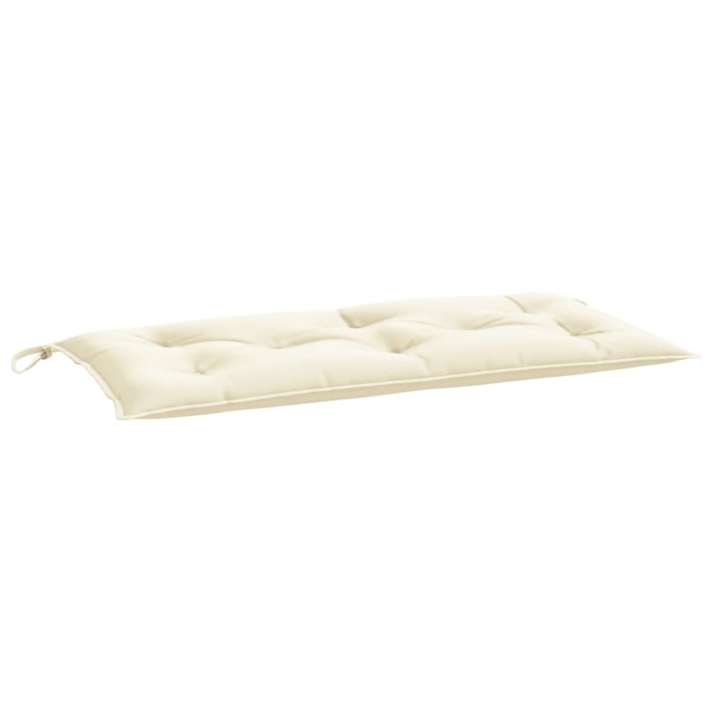 vidaXL Pernă bancă de grădină, alb crem, 110x50x7 cm, textil oxford