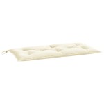 vidaXL Pernă bancă de grădină, alb crem, 110x50x7 cm, textil oxford