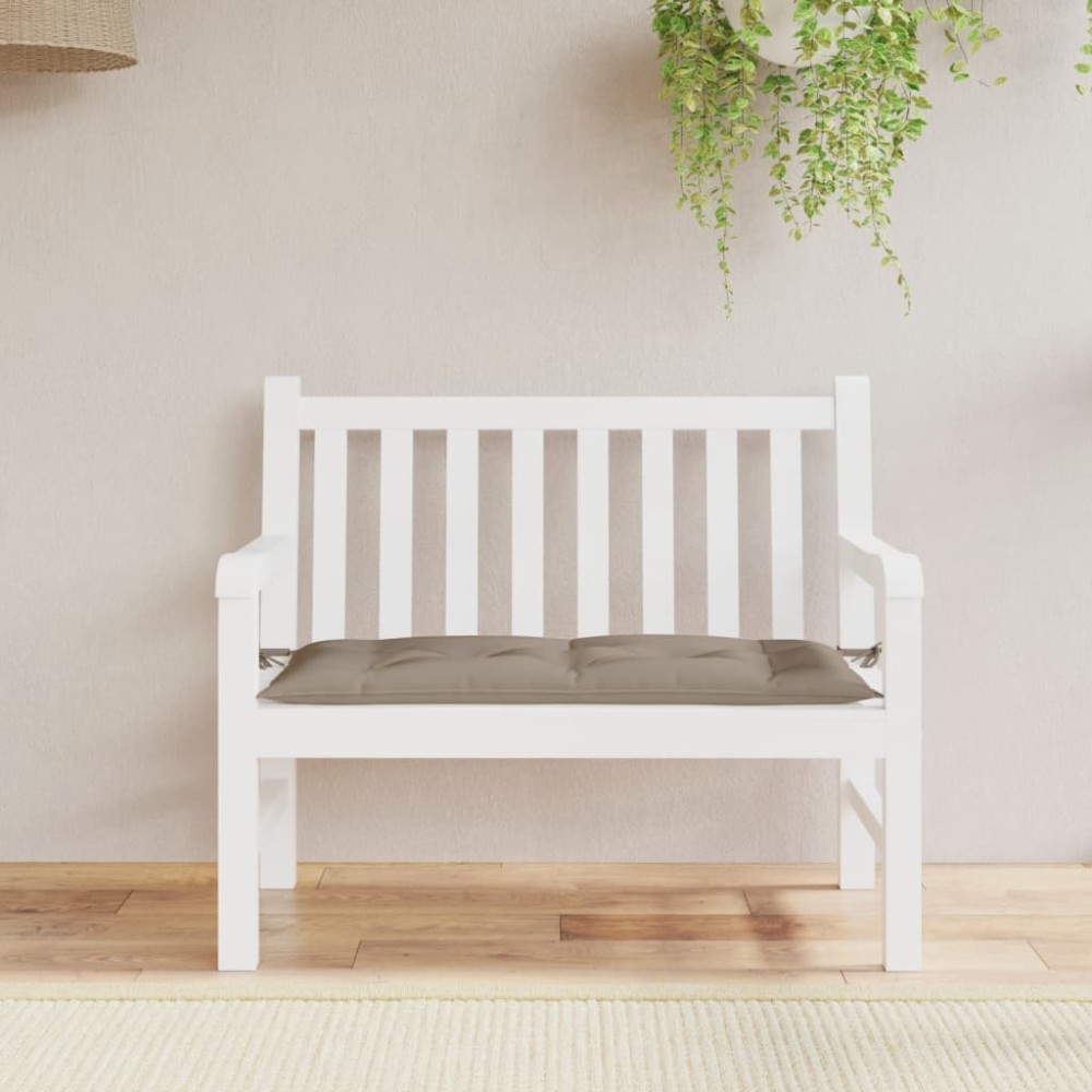 vidaXL Pernă bancă de grădină, gri taupe, 110x50x7 cm, material oxford