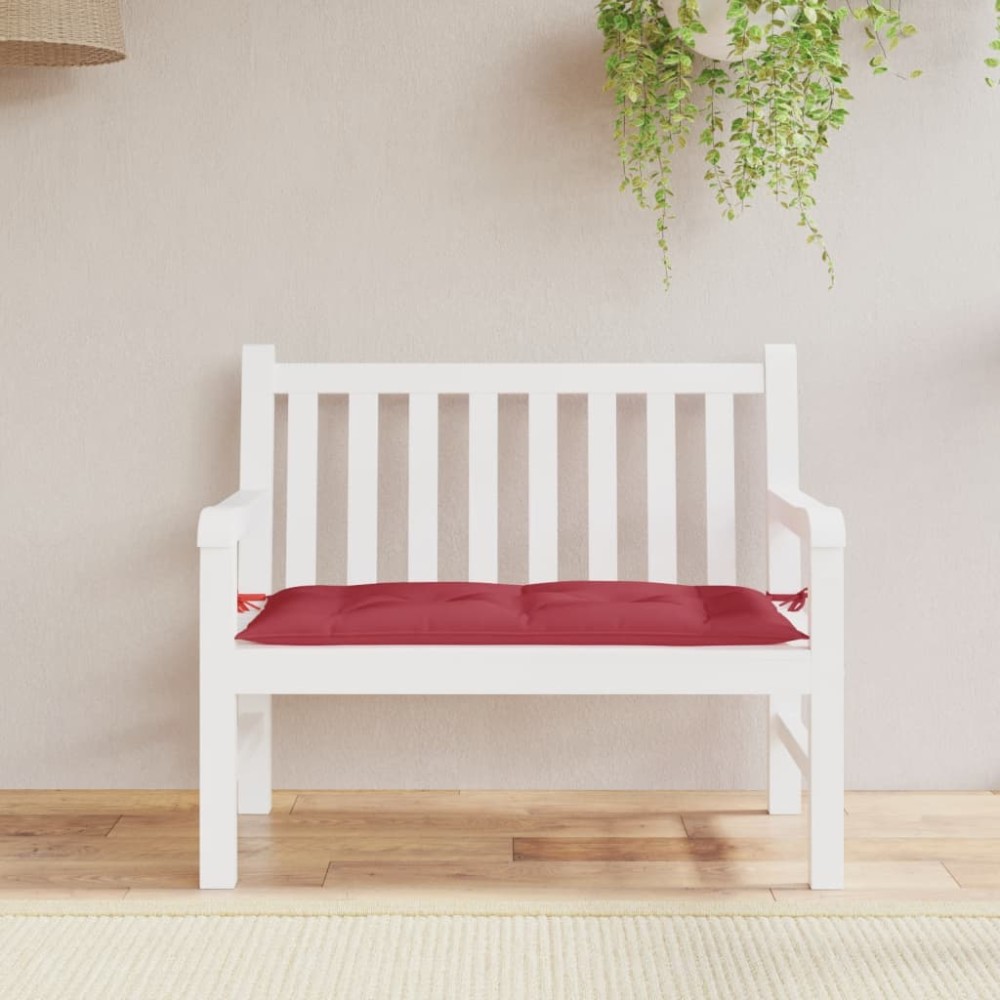 vidaXL Pernă bancă de grădină, roșu vin, 110x50x7 cm, material oxford