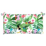 vidaXL Pernă pentru bancă de grădină, multicolor,110x50x7 cm, textil vidaXL Pernă pentru bancă de grădină, multicolor,110x50x7 cm, textil