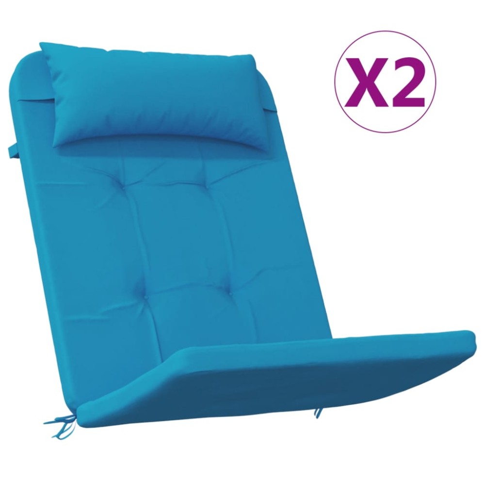 vidaXL Perne de scaun adirondack, 2 buc, bleu, țesătură Oxford