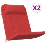 vidaXL Perne pentru scaun Adirondack, 2 buc, roșu, textil oxford vidaXL Perne pentru scaun Adirondack, 2 buc, roșu, textil oxford