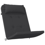 vidaXL Perne pentru scaun Adirondack, 2 buc, negru, textil oxford