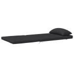vidaXL Perne pentru scaun Adirondack, 2 buc, negru, textil oxford