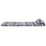 vidaXL Perne scaun Adirondack, 2 buc, gri, careuri, textil oxford