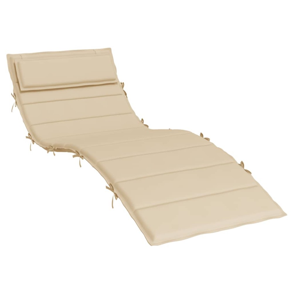 vidaXL Pernă de șezlong, bej, 180x60x4 cm, textil Oxford