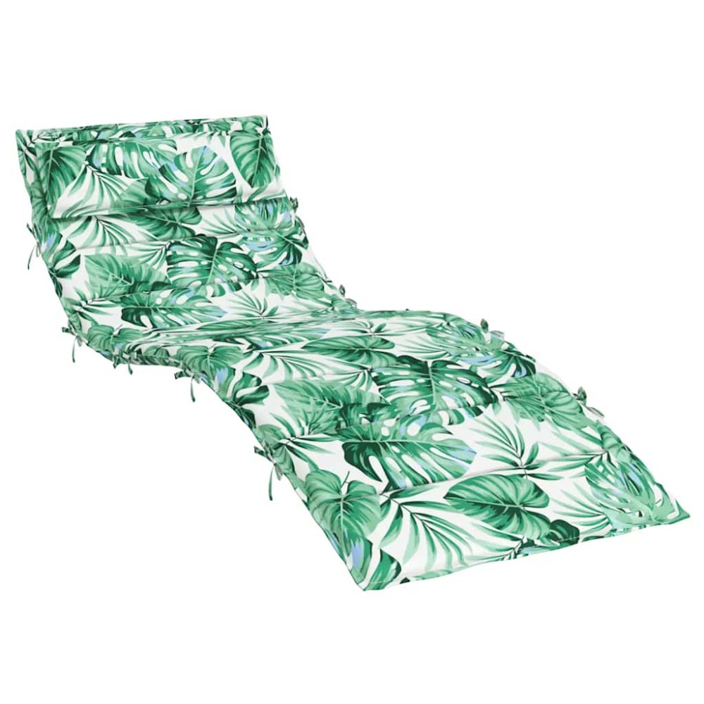 vidaXL Pernă de șezlong, model frunze, 180x60x4 cm, textil Oxford