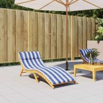 vidaXL Pernă șezlong dungi albastre/albe, 180x60x4 cm, țesătură Oxford