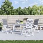 vidaXL Perne scaun cu spătar înalt 6 buc, gri, țesătură Oxford