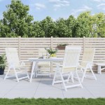 vidaXL Perne scaun cu spătar înalt, 4 buc, crem, țesătură Oxford vidaXL Perne scaun cu spătar înalt, 4 buc, crem, țesătură Oxford