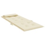 vidaXL Perne scaun cu spătar înalt, 4 buc, crem, țesătură Oxford vidaXL Perne scaun cu spătar înalt, 4 buc, crem, țesătură Oxford