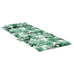 vidaXL Perne de scaun spătar înalt, 4 buc, model frunze, textil Oxford