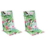 vidaXL Perne de scaun spătar înalt, 2 buc., multicolor, textil oxford