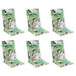 vidaXL Perne de scaun spătar înalt, 6 buc., multicolor, textil oxford