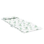 vidaXL Perne de scaun spătar înalt, 6 buc, model frunze, textil Oxford