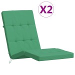 vidaXL Perne scaun de terasă, 2 buc, verde, țesătură Oxford vidaXL Perne scaun de terasă, 2 buc, verde, țesătură Oxford