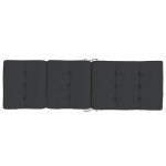vidaXL Perne scaun de terasă, 2 buc, negru, țesătură Oxford vidaXL Perne scaun de terasă, 2 buc, negru, țesătură Oxford