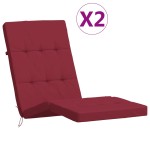 vidaXL Perne scaun de terasă, 2 buc, roșu vin, țesătură Oxford vidaXL Perne scaun de terasă, 2 buc, roșu vin, țesătură Oxford