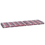 vidaXL Perne scaun de terasă, 2 buc, roșu, carouri, textil Oxford vidaXL Perne scaun de terasă, 2 buc, roșu, carouri, textil Oxford